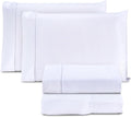 Jogo de Cama Casal Padrão Percal 400 Fios Ponto Palito 04 Peças, Antiácaro, Não faz bolinha Toque Extra Macio – Branco